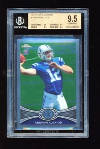 BGS 9.5 ANDREW LUCK 2012 TOPPS CHROME #1 RC ROOKIE CARD *TRUE GEM+ SUBGRADES* A - Picture 1 of 1