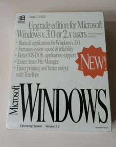 Vintage versiegelt Microsoft Windows 3.1 Upgrade Edition - 3,5" Festplatten - Bild 1 von 1