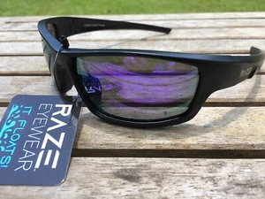 RAZE Eyewear Sunglasses Z Coast floating polarized fishing black mirrored - Picture 1 of 12