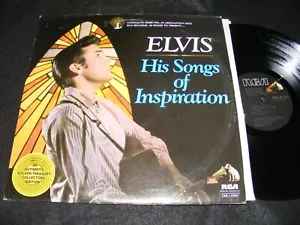 ELVIS PRESLEY Candlelite Music Lp HIS SONGS OF INSPIRATION RCA Special Products - Picture 1 of 1