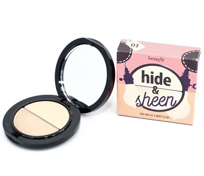 Benefit Hide & Sheer Highlighter ~ Boi-Ing 01 & Watt’s Up! ~ Full Size (BNIB) - Image 1 of 4