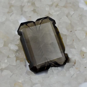 Piedras preciosas sueltas corte esmeralda natural topacio melocotón 57,15 quilates certificadas - Imagen 1 de 12