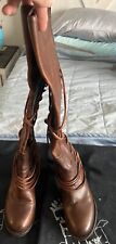 Freebird Coal Boots in the Color Cognac, Size 8