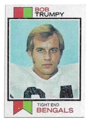 1973 Topps #7 Bob Trumpy, Cincinnati Bengals - Image 1 of 3