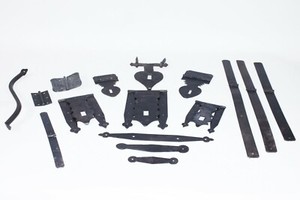 Rustic Indian Iron Hand Made Table Kitchen Cupboard Cabinet Trunk Chest Fittings