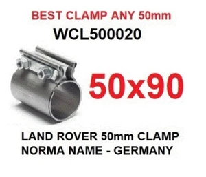 Exhaust dual clip Muffler Clamp any 50x90mm BEST OE GERMANY - Picture 1 of 3
