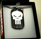 Marvel Comics The Punisher 2 Piece Dog Tag SS Necklace Pendant New NOS Box