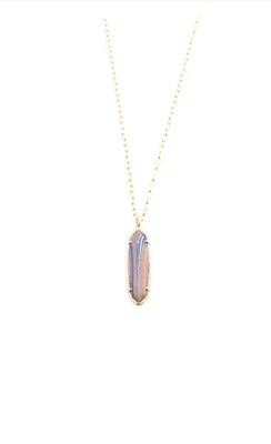 Kendra Scott Layla Pink Rainbow Long Necklace NWT - Image 1 of 4