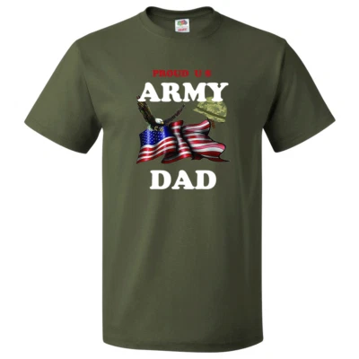 Camiseta Manga Corta Fuerzas Armadas Familia "Proud U.S. Army Dad" (ADAD)" Foto 1 de 4