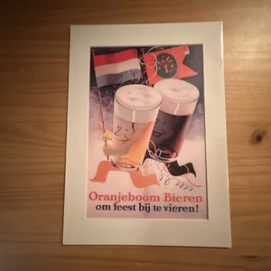 Oranjeboom Bieren Werbefoto mattiert nagelneu Dutch Breweriana - Bild 1 von 4