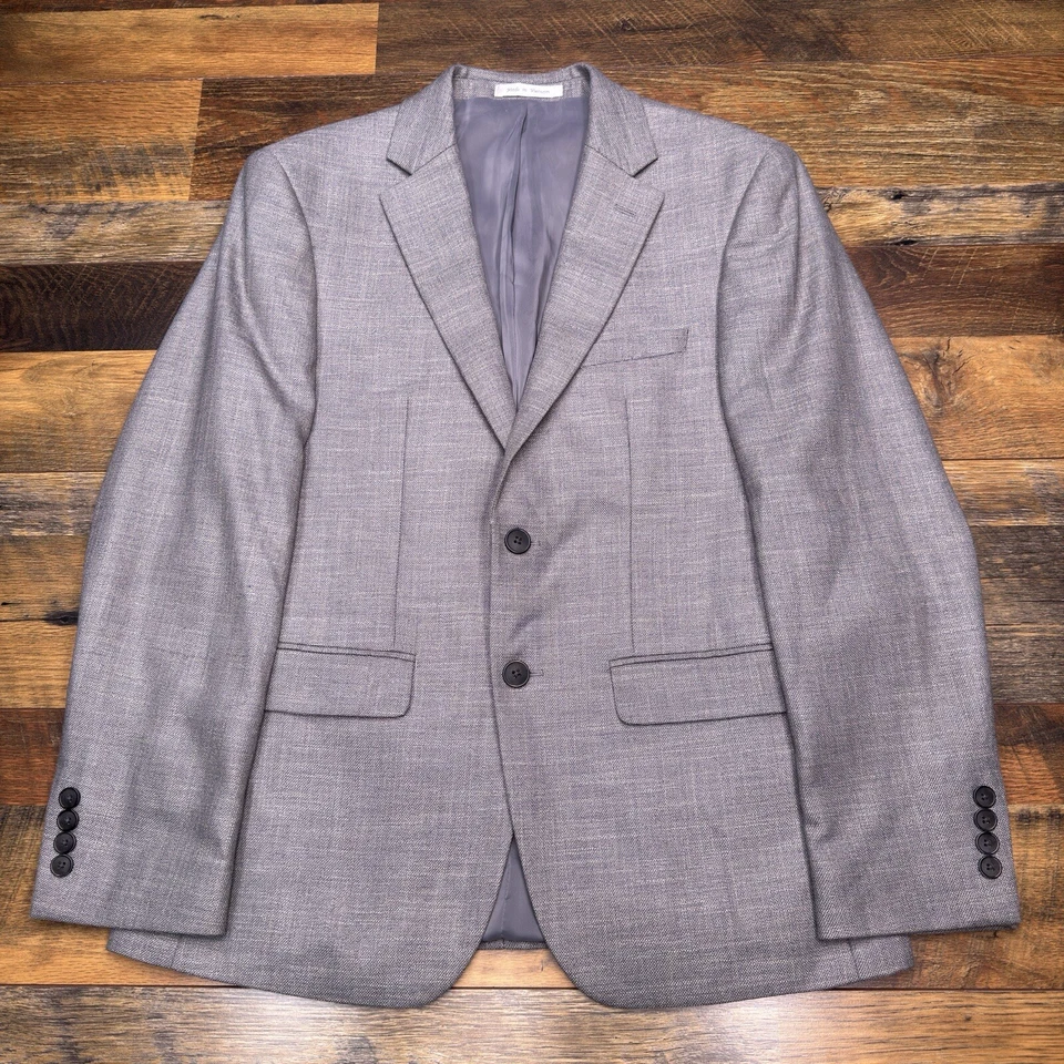 Van Heusen Flex Slim Fit Sport Coat 38 Short Gray Stretch Blazer - Image 1 of 4