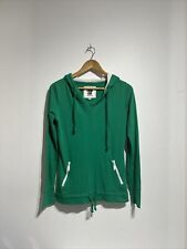 Lorna Jane Women’s Long Sleeve Hooded Active Shirt - VGC - Small - Green/White