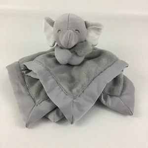 Elephant Plush Security Baby Blanket Lovey Gray Icing Satin Trim 2016 Carter’s - Picture 1 of 6