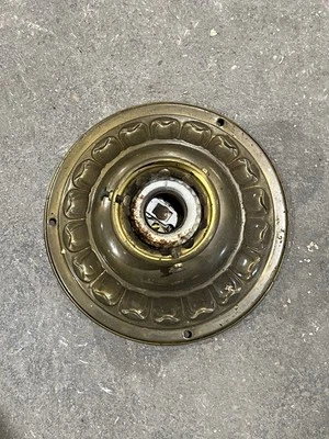 Lámpara de techo antigua de latón con luz individual Foto 1 de 4