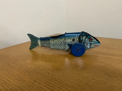 Raro 1936 Marx Toys EE. UU. Estaño Cuerda Mecánico "Poor Fish" SA-20 Foto 1 de 4