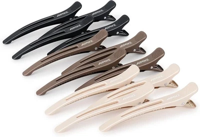 AIMIKE Professional Hair Clips for Styling Sectioning, 12pcs Non Slip No-Trace