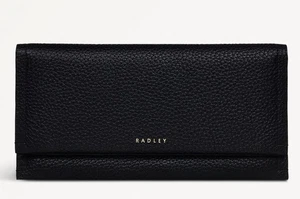 RADLEY BLACK LEATHER MATINEE PURSE WALLET LARGE NEW!!! - Picture 1 of 3