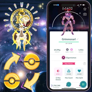 Pokémon TRADE—GO—Shiny Gigantamax Grimmsnarl — 20k—1mil Stardusts —Digital♻️ - Picture 1 of 1