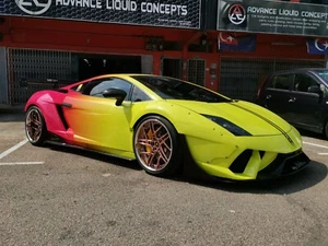 Ala trasera de fibra de carbono ALC cuello de cisne apta para Lamborghini Gallardo Spyder/coupe - Imagen 1 de 24