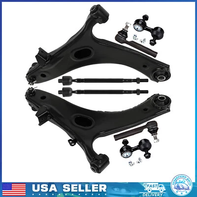 8 piezas para Subaru Forester 2009-2013 brazo de control inferior delantero rótula extremo de varilla de amarre Foto 1 de 4
