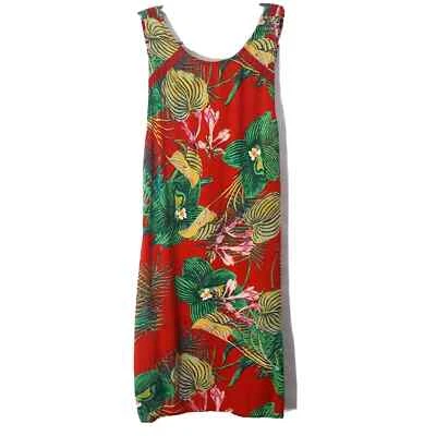 Vestido Roxy S Hawaiano Tropical Floral Crochet Ligero Vacation Resort Foto 1 de 4