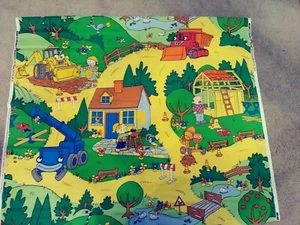 Bob the Builder Large Print Scene Fabric - 2002 VIP 2-1/2 yards - Picture 1 of 1