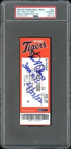MIGUEL CABRERA TIGERS SIGNED 3000th HIT TICKET INSCRIBED PSA AUTO 10 MLB COA - Picture 1 of 3