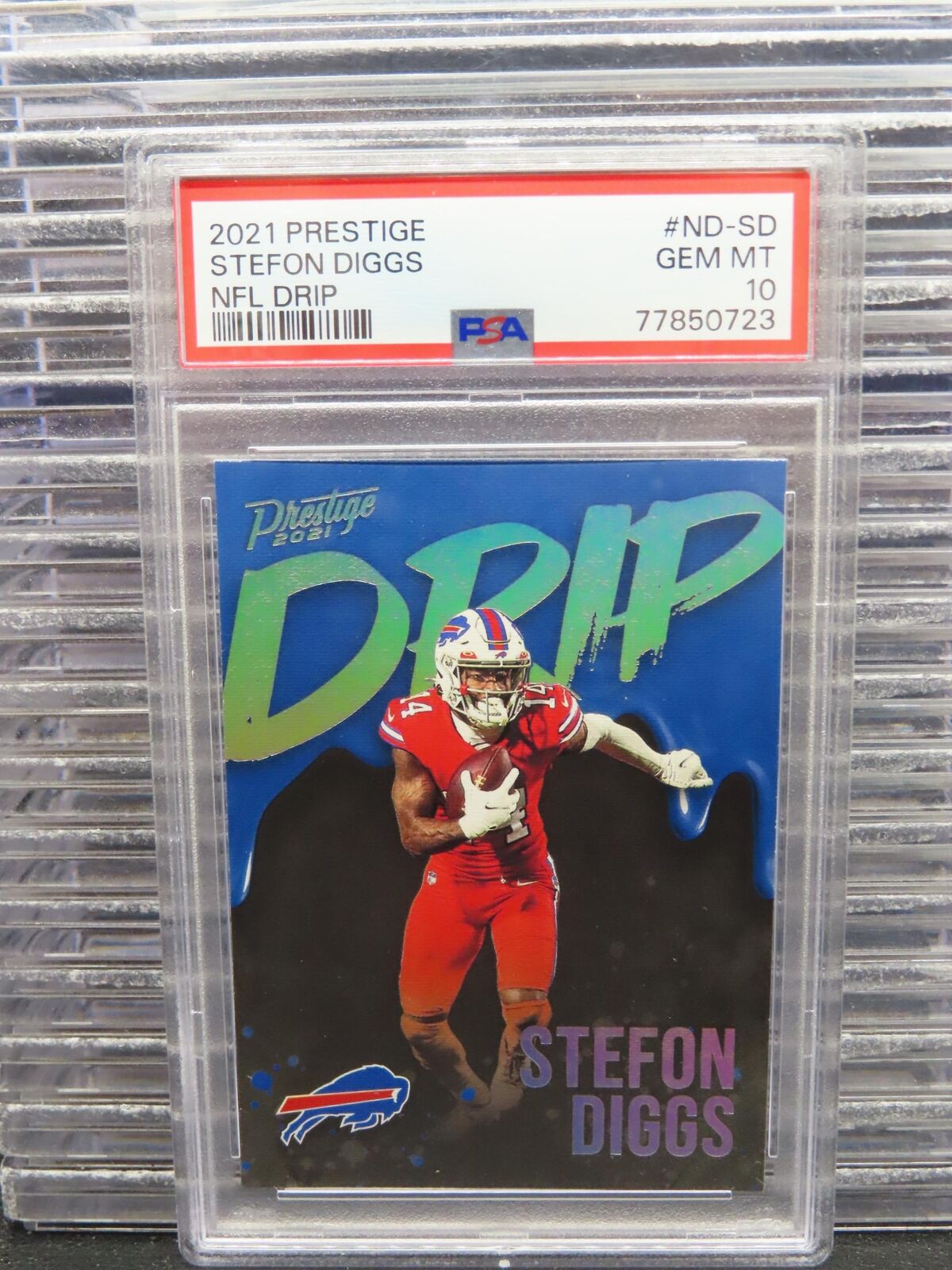 2021 Prestige Stefon Diggs NFL Drip SSP #ND-SD PSA 10 GEM MINT Bills