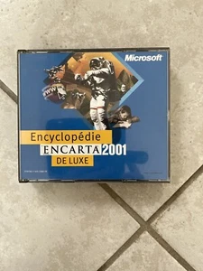 2 CD-ROM PC Encyclopédie Encarta De Luxe 2001 - Afbeelding 1 van 3