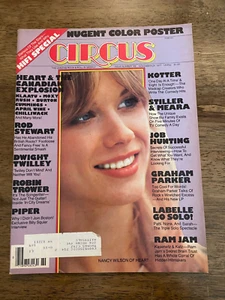 Circus Magazine November 24, 1977 Nancy Wilson Ted Nugent Poster Vintage #169 - Picture 1 of 4