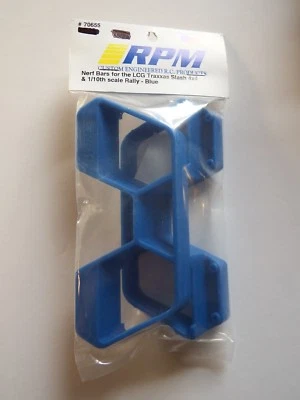 RPM- NERF BARS FOR THE LCG TRAXXAS SLASH 4x4 & 1/10th scale BLUE - Model# 70655 - Image 1 of 2