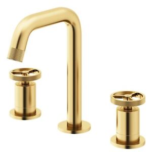 VIGO Cass 8 in. Widespread 2-Handle Bathroom Faucet in Matte Brushed Gold