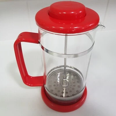 Bodum Original French Coffee Press 8 Cup Red plastic cafetiere vintage Danish - Image 1 of 4