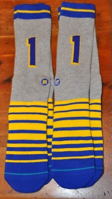 Klay Thompson Golden State Warriors Stance socks men's large (9-13) NEW 2 pair! - Image 1 of 2