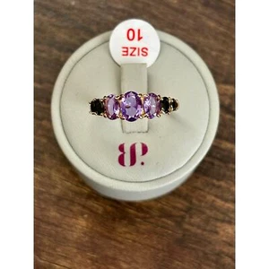 Bomb Party RBP6472 Destined For Beauty LC Light Amethyst & Black CZ Größe 10 - Bild 1 von 5