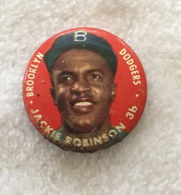 JACKIE ROBINSON ~ BROOKLYN DODGERS - 1956 Topps Pin - Image 1 of 4