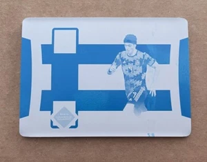 2022 NATIONAL TREASURES FIFA ROAD WORLD CUP PLATE 1/1 RAUL JIMENEZ MEXICO JF - Picture 1 of 2