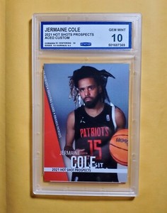 Graded Gem 💎 Mint 10 2021 Hot Shot Prospects rookie JERMAINE COLE j. 