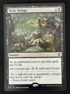 1x MTG Toxic Deluge - Commander: Murders at Karlov Manor (MKC) #142 - Magic - Picture 1 of 4