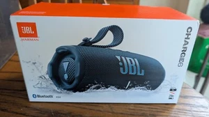 JBL Charge 6 Portable Waterproof Bluetooth Speaker - Blue w/ Auracast - Picture 1 of 1