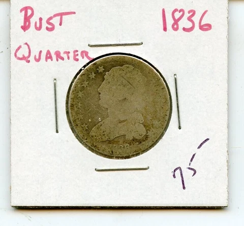 1836 Capped Bust Quarter - C899 Cover