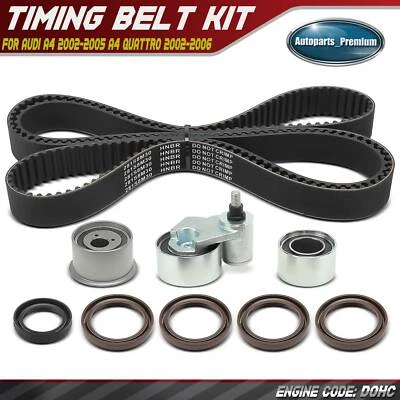 9Pcs Timing Belt Kit for Audi A4 2002-2005 A4 Quattro 2002-2006 A6 A6 Quattro - Image 1 of 4