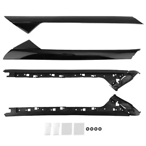 Right Side Windshield A-Pillar Molding INNER OUTER Trim For 11-19 Ford Explorer - Foto 1 di 12