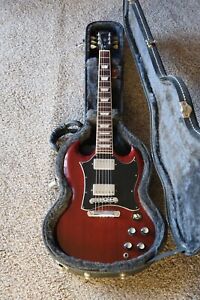 2005 Red Gibson SG Standard with hardshell case and straplocks