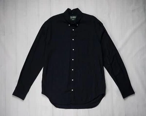 Gitman Vintage $200 NWT Navy Blue Classic Flannel Shirt Button Down Collar S - Picture 1 of 7