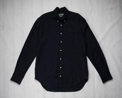 Gitman Vintage $200 NWT Navy Blue Classic Flannel Shirt Button Down Collar S - Image 1 of 4