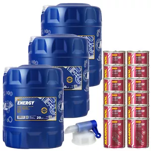 60L Motoröl MANNOL Energy 5W-30 12x MANNOL Motor Flush ADDITIV - Bild 1 von 6