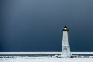 LEUCHTTURM *2X3 KÜHLSCHRANKMAGNET* LEUCHTFEUER LAND SICHERHEIT KÜSTE GEFAHR LICHT NAVIGATION - Bild 1 von 2