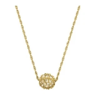AUTHENTIC SWAROVSKI BRAND NEW Pave Ball On Chain Pendant Necklace Gold 5073011 - Picture 1 of 4