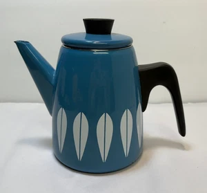 Vintage Catherine Holm Blue Enamelware Tea Pot - Picture 1 of 9